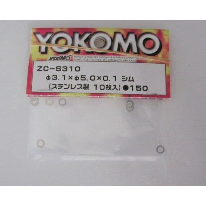 YOKOMO 3.1X5.0X0.10mm Stainless Shim 10pcs 3 YOKOMO 3.1X5.0X0.10mm Stainless Shim 10pcs
